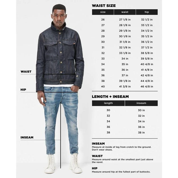 G-Star RAW Men's 3D Sport Tapered 牛仔裤 商品