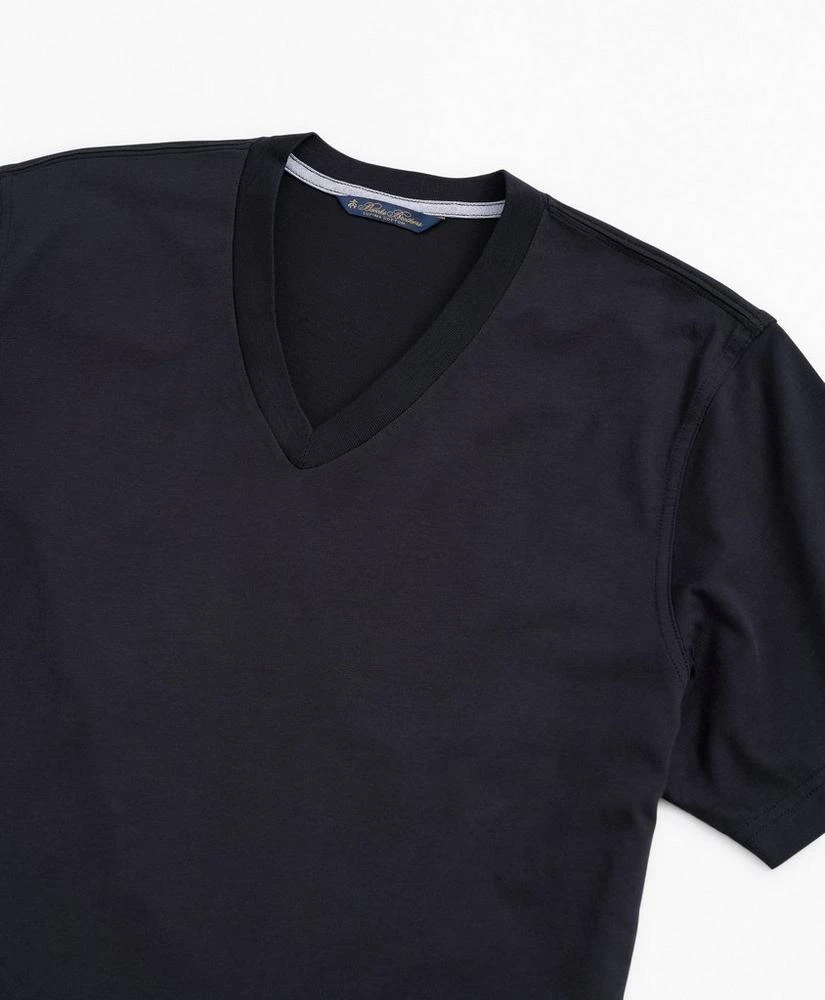 商品Brooks Brothers|Washed Supima® Cotton V-Neck T-Shirt,价格¥155,第2张图片详细描述