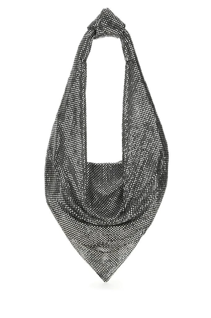 商品Alexander Wang|Metal mail mini Scarf shoulder bag Silver Alexander Wang Donna,价格¥3813,第3张图片详细描述