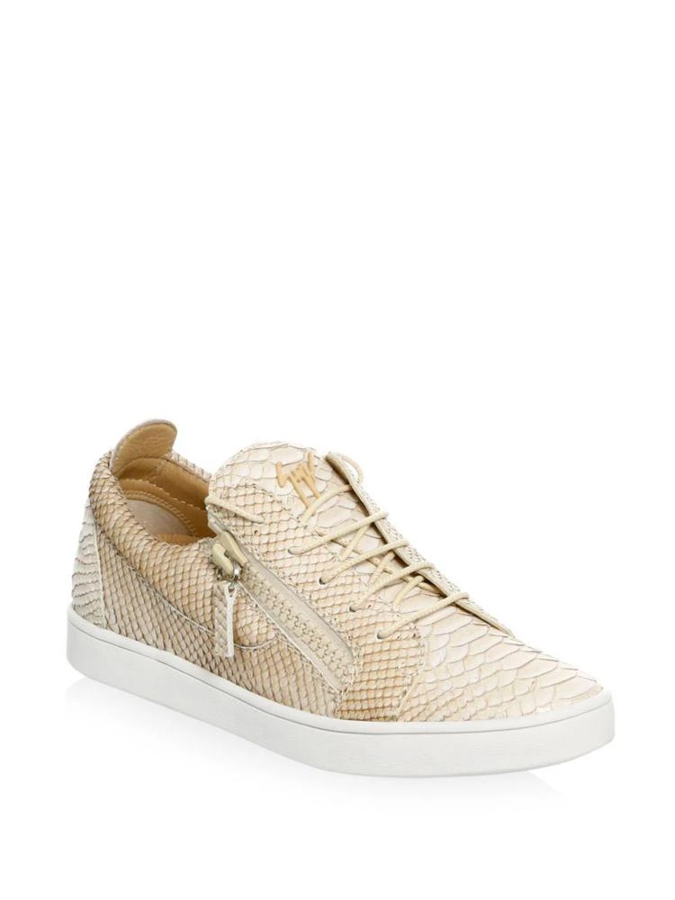 商品Giuseppe Zanotti|Embossed Leather Low-Top Sneakers,价格¥2025,第1张图片