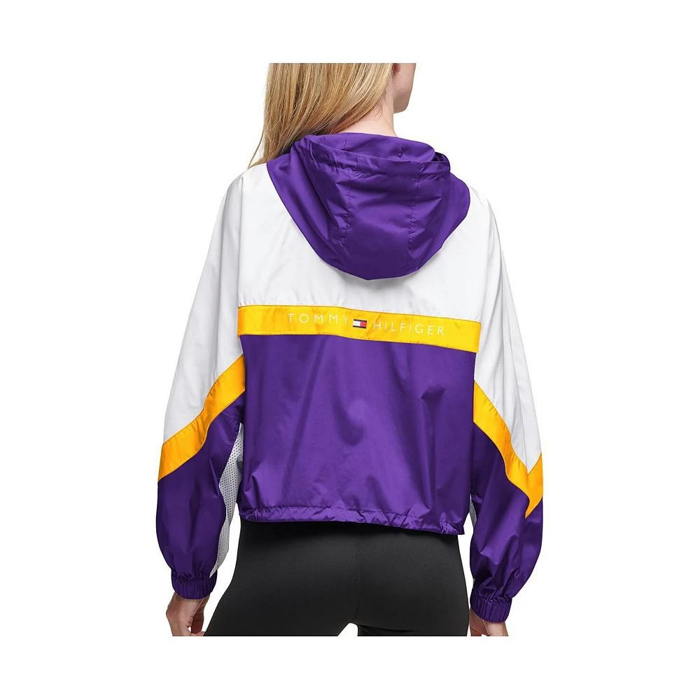 商品Tommy Hilfiger|Women's White and Gold Minnesota Vikings Color Blocked Full-Zip Windbreaker Jacket,价格¥764,第2张图片详细描述