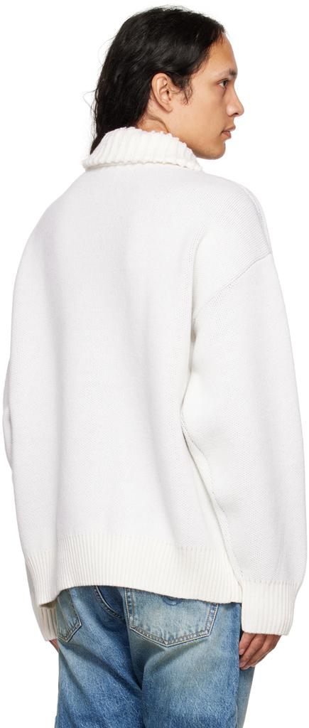 White Turtleneck Sweater商品第3张图片规格展示