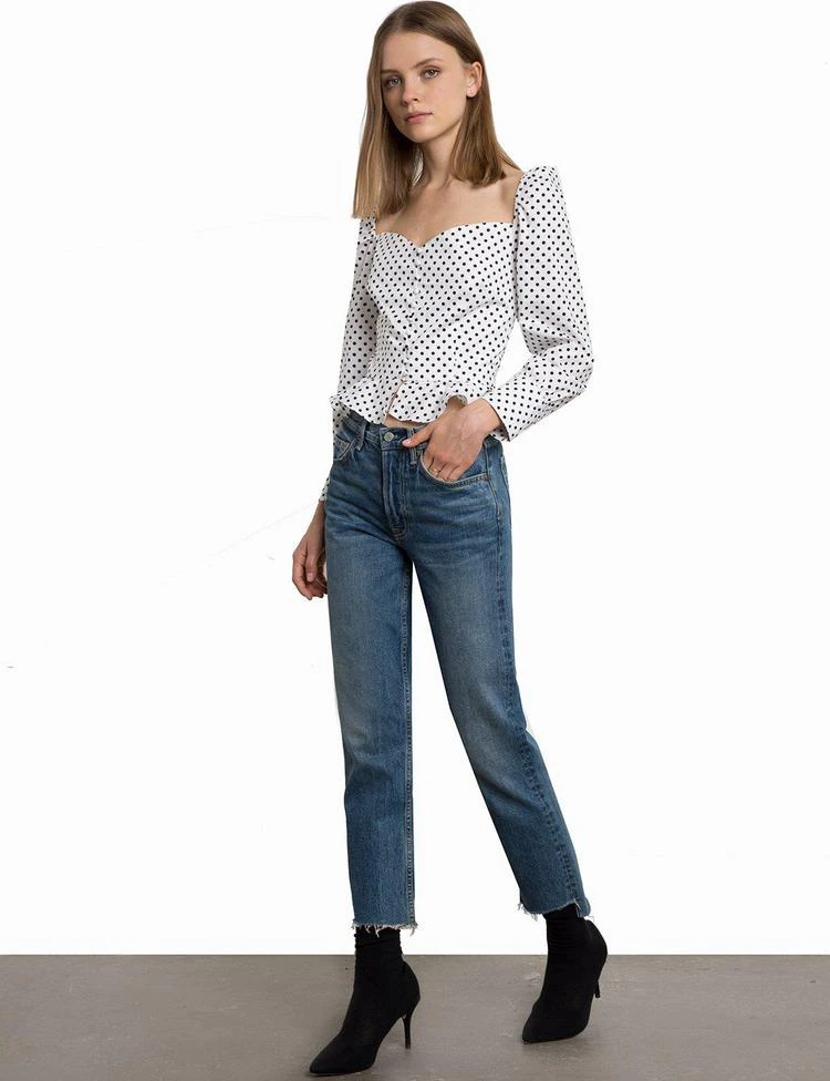 商品Pixie Market|Polka Dot Valentina Bustier Shirt,价格¥783,第4张图片详细描述