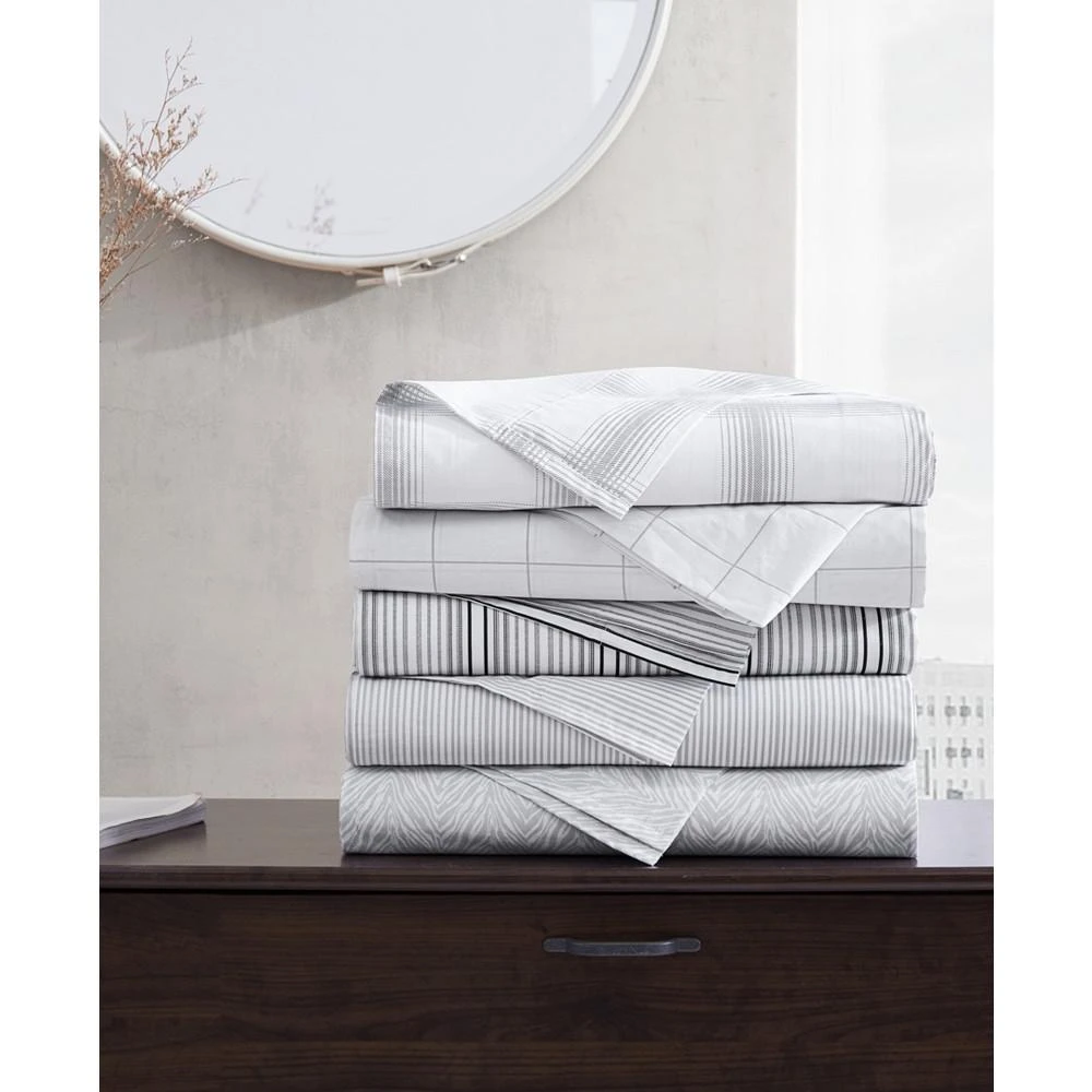 商品Kenneth Cole|CLOSEOUT! Urban Zebra Cotton Percale 4 Pc Sheet Set,价格¥690,第3张图片详细描述