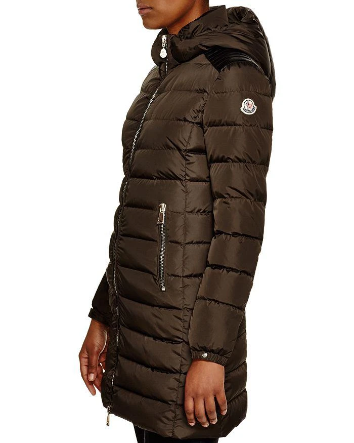 商品Moncler|Women's Orophin Leather Shoulder-Inset Down Coat,价格¥12408,第3张图片详细描述