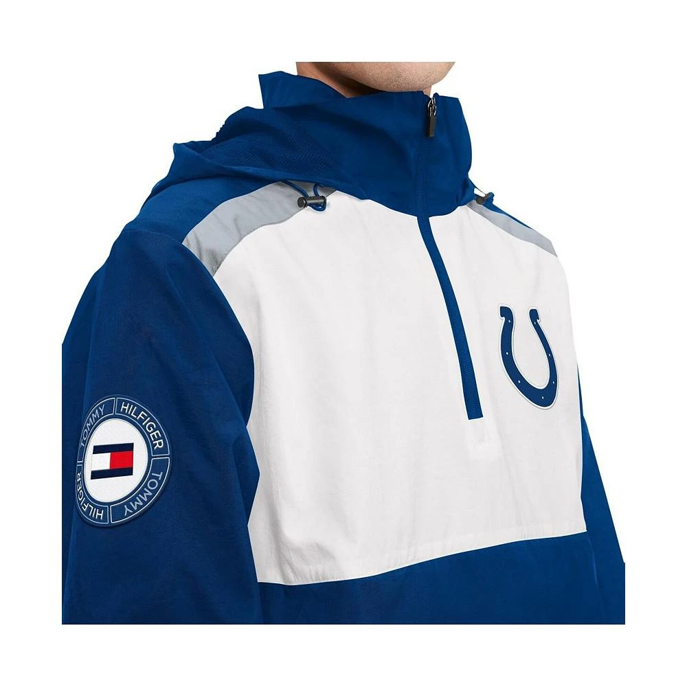 商品Tommy Hilfiger|Men's Royal, White Indianapolis Colts Carter Half-Zip Hooded Top,价格¥1104,第3张图片详细描述