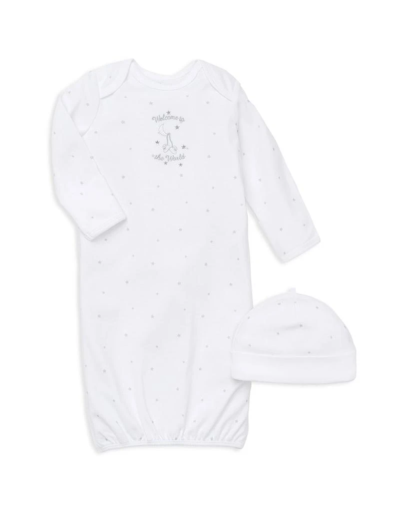 商品Little Me|Unisex Welcome to the World Gown & Hat Set - Baby,价格¥112,第1张图片