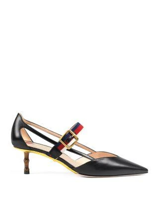 商品Gucci|Women's Ribbon Pointed Toe Pumps,价格¥6653,第2张图片详细描述