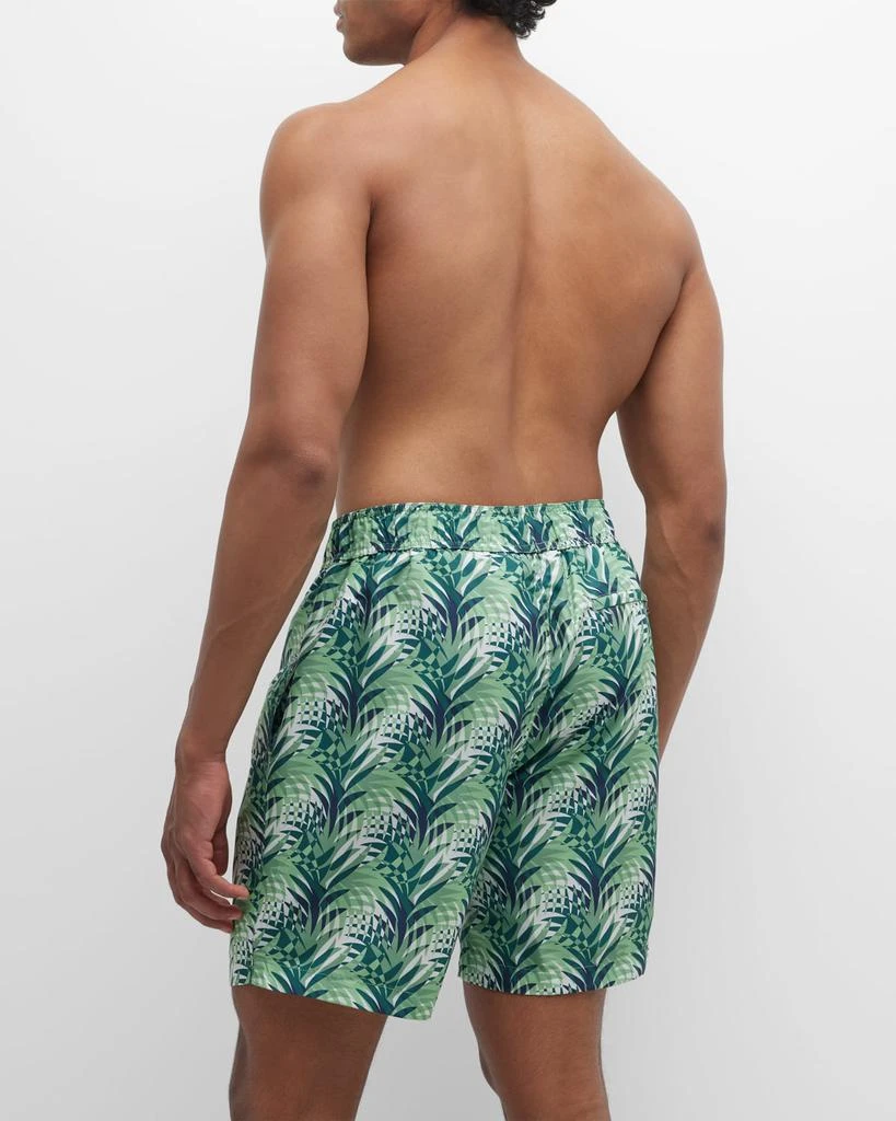 商品Onia|Men's Charles Leaf-Print Swim Trunks, 7" Inseam,价格¥552,第4张图片详细描述