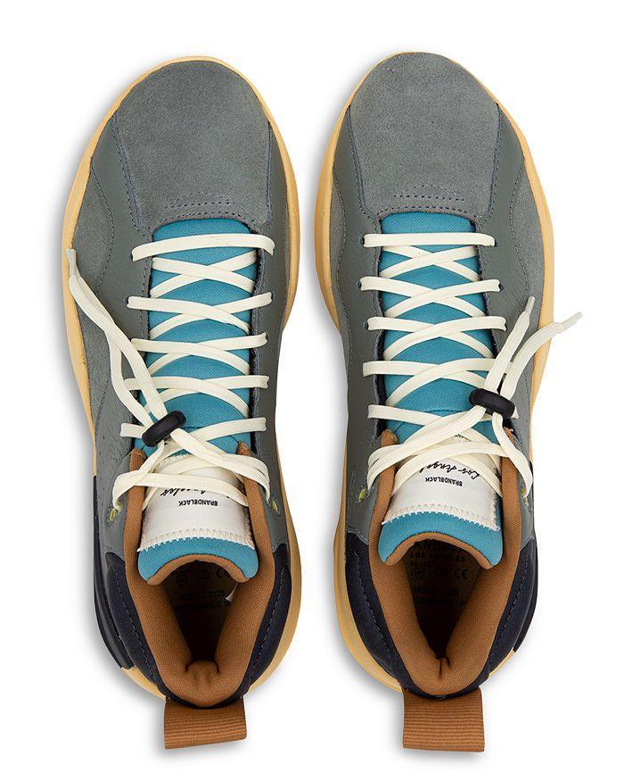 商品BRANDBLACK|Men's Leather & Suede Sneakers,价格¥1615,第4张图片详细描述