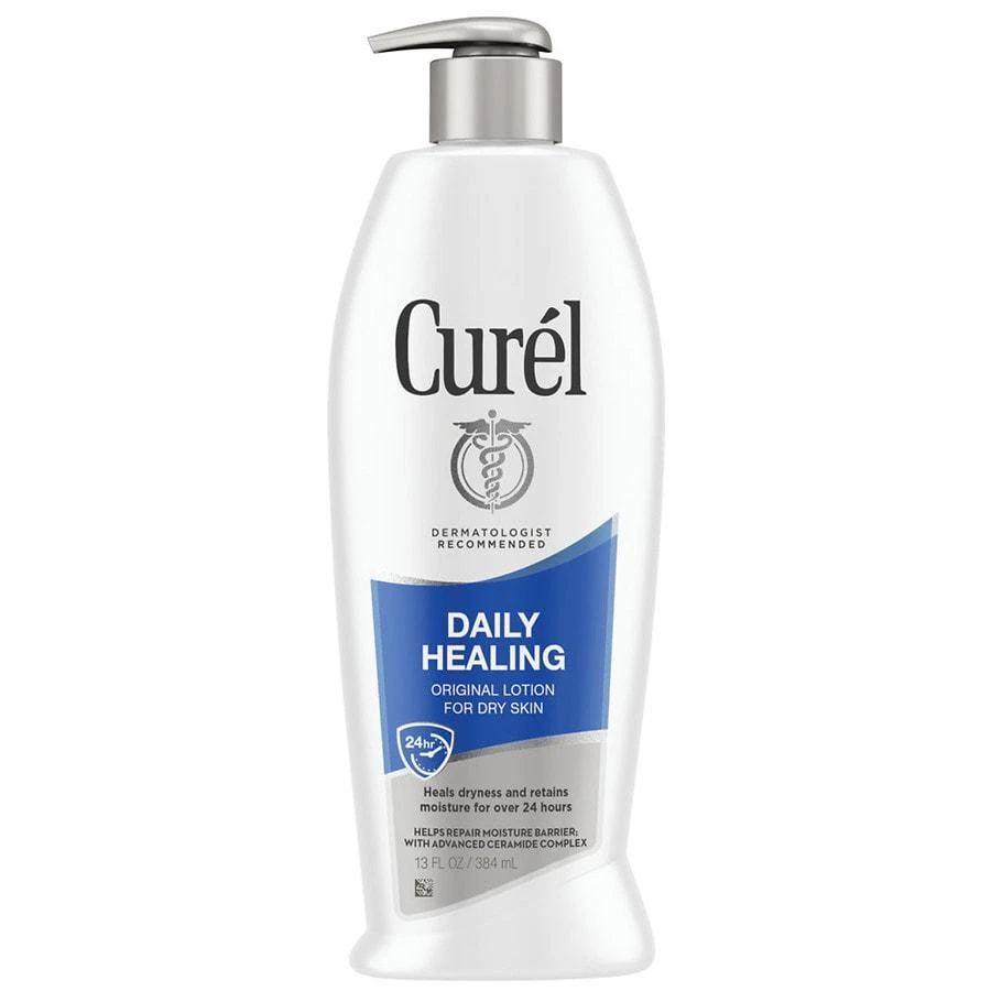 商品Curel|Daily Healing Hand and Body Lotion for Dry Skin Unscented,价格¥42,第1张图片