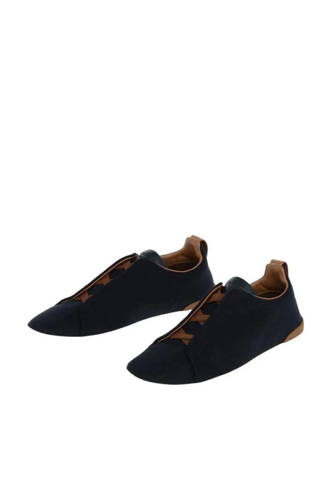 商品Zegna|Ermenegildo Zegna Men's  Blue Other Materials Sneakers,价格¥3922,第1张图片