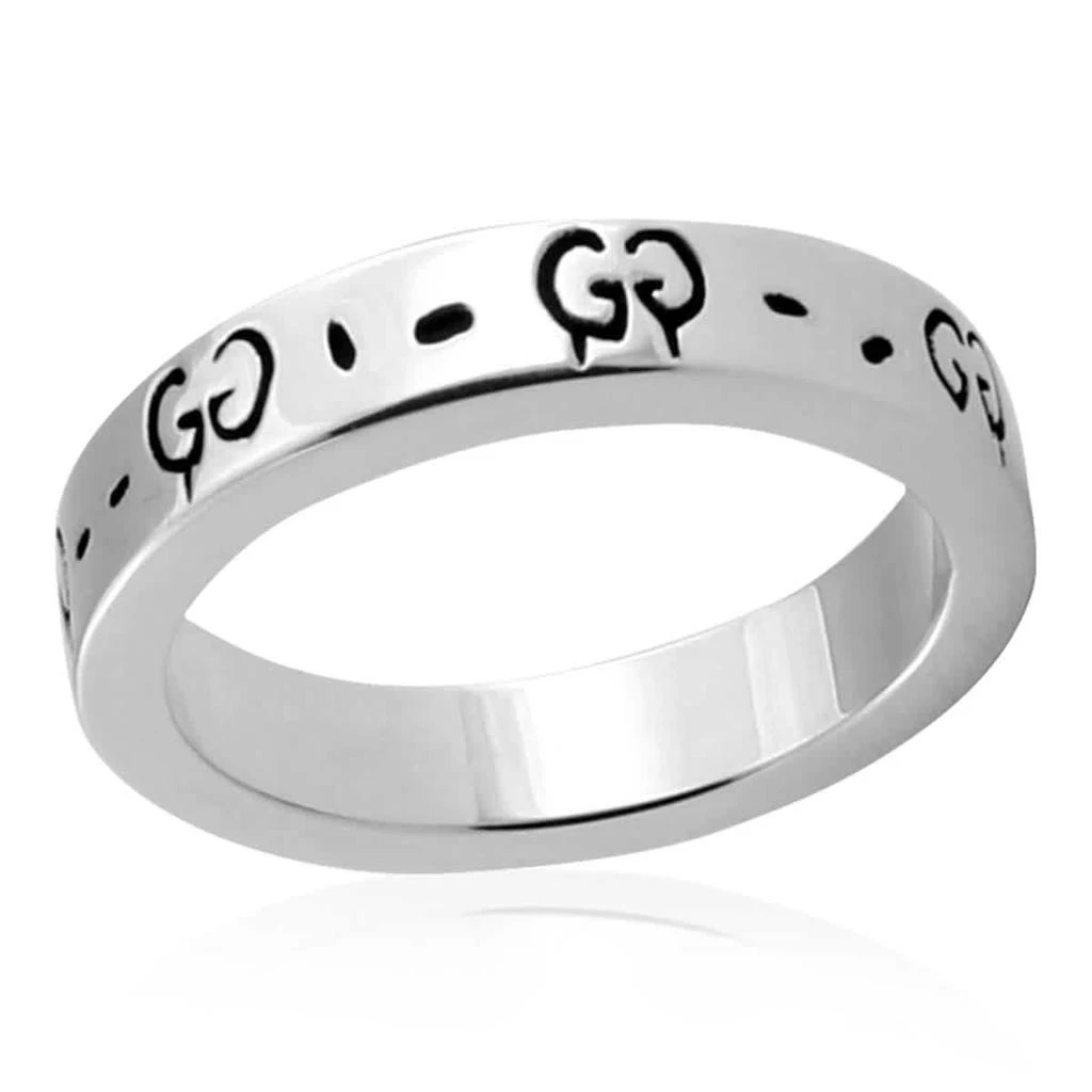 商品Gucci|Sterling Silver GG Ghost Ring,价格¥1842,第3张图片详细描述