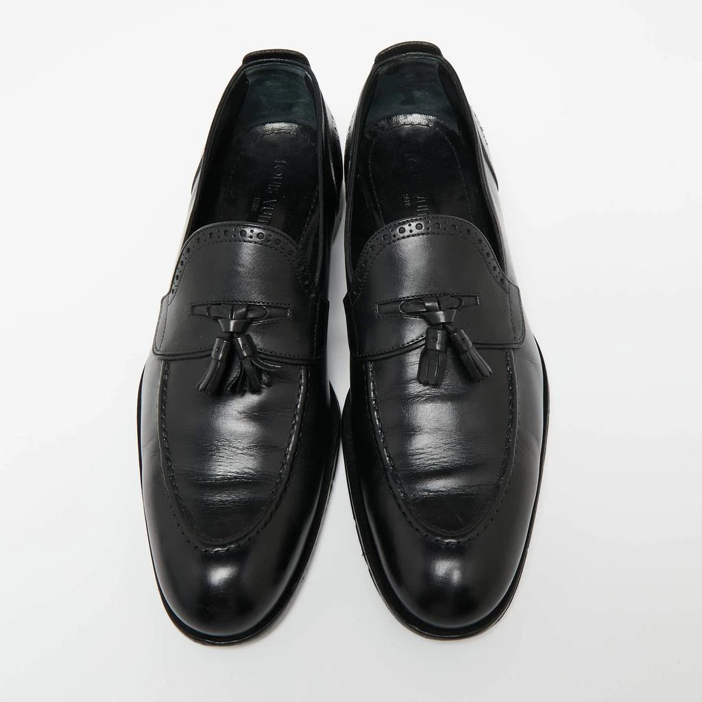 商品[二手商品] Louis Vuitton|Louis Vuitton Black Leather Trading Loafers Size 42.5,价格¥4488,第3张图片详细描述