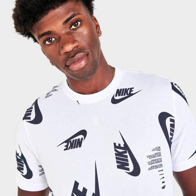 Men's Nike Sportswear All-Over Futura Print Short-Sleeve T-Shirt商品第5张图片规格展示