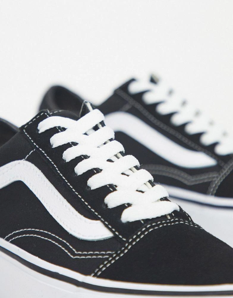 商品Vans|Vans Old Skool Platform trainers in black and white,价格¥753,第3张图片详细描述