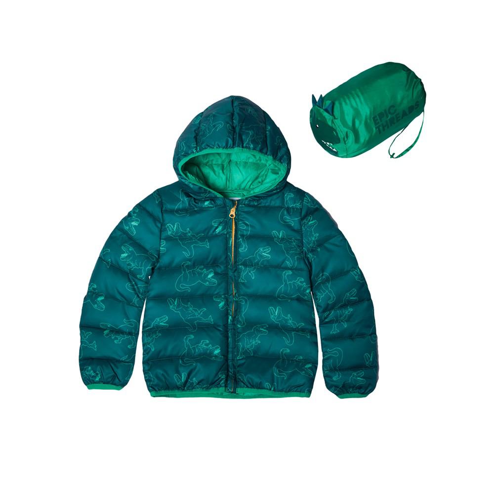 Toddler Boys Packable Jacket with Bag, 2 Piece Set商品第1张图片规格展示