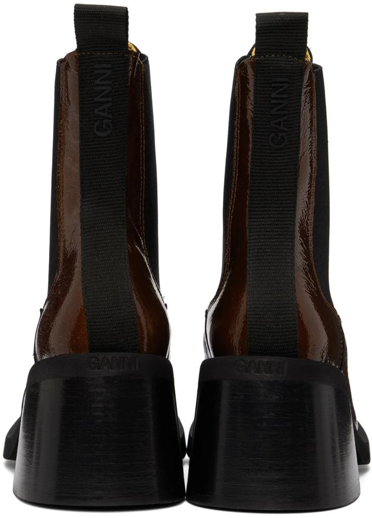 商品Ganni|Brown Heeled Chelsea Boots,价格¥1222,第2张图片详细描述