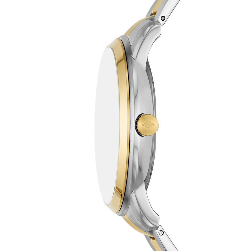 商品Fossil|Men's Neutra Two-Tone Stainless Steel Bracelet Watch 42mm,价格¥1378,第4张图片详细描述