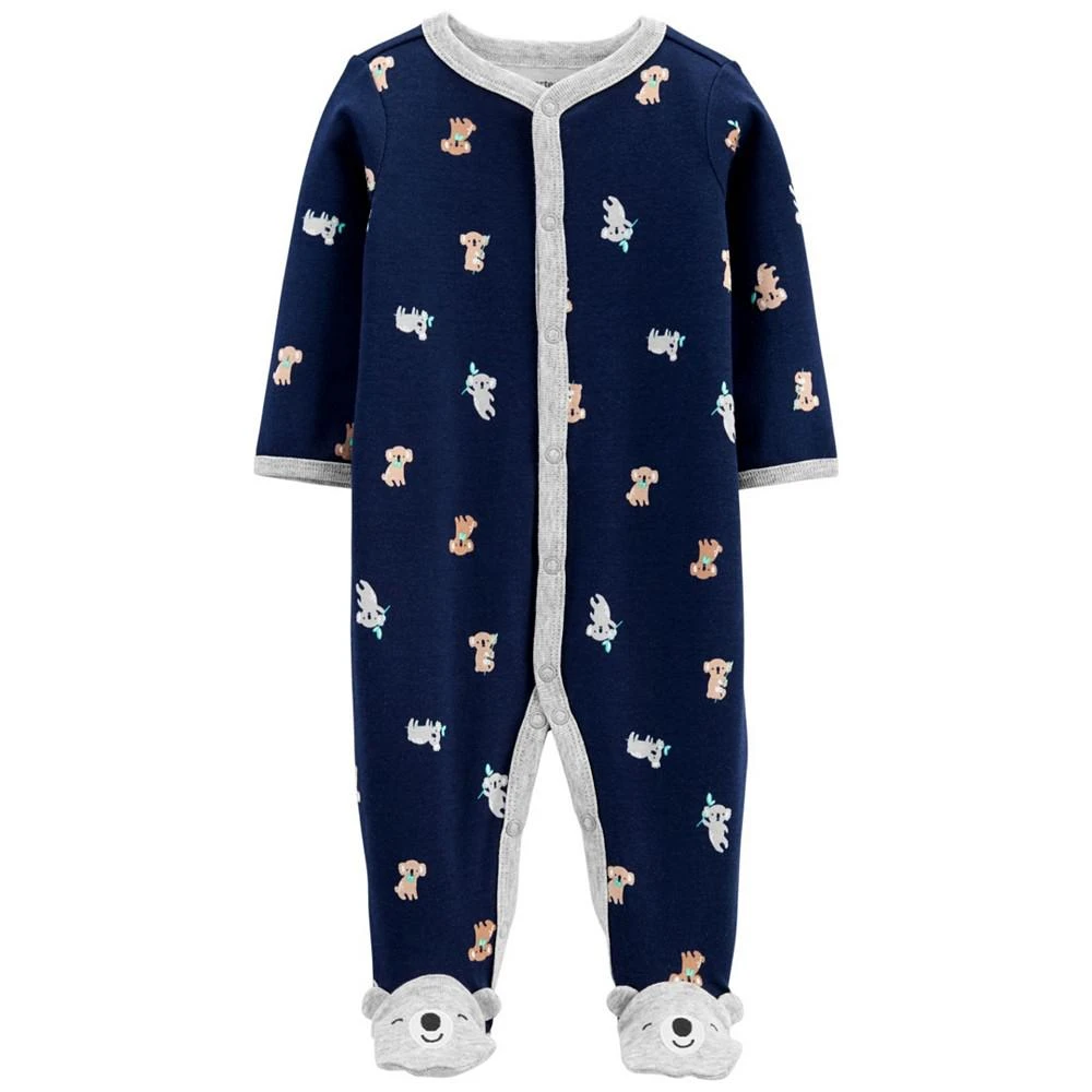 商品Carter's|Baby Boys Snap Front Cotton Sleep Play,价格¥93,第2张图片详细描述