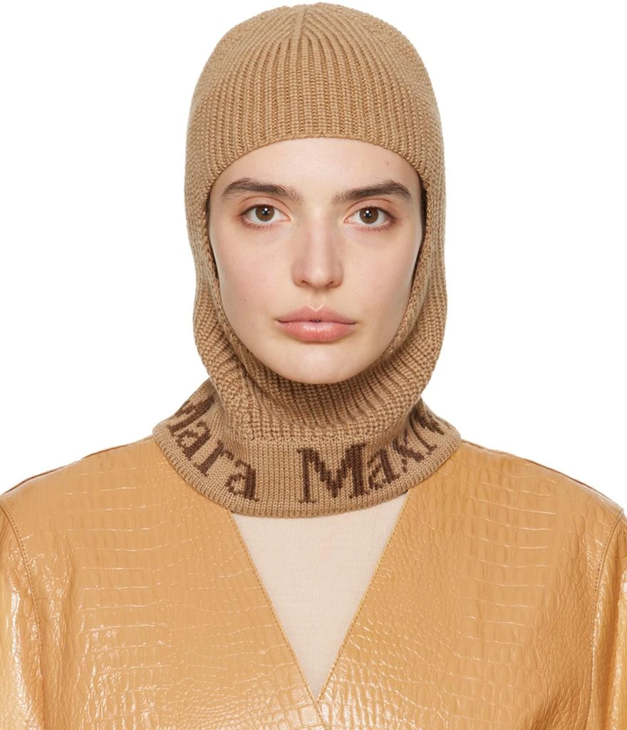 商品Max Mara|Tan Wool Balaclava,价格¥567,第1张图片