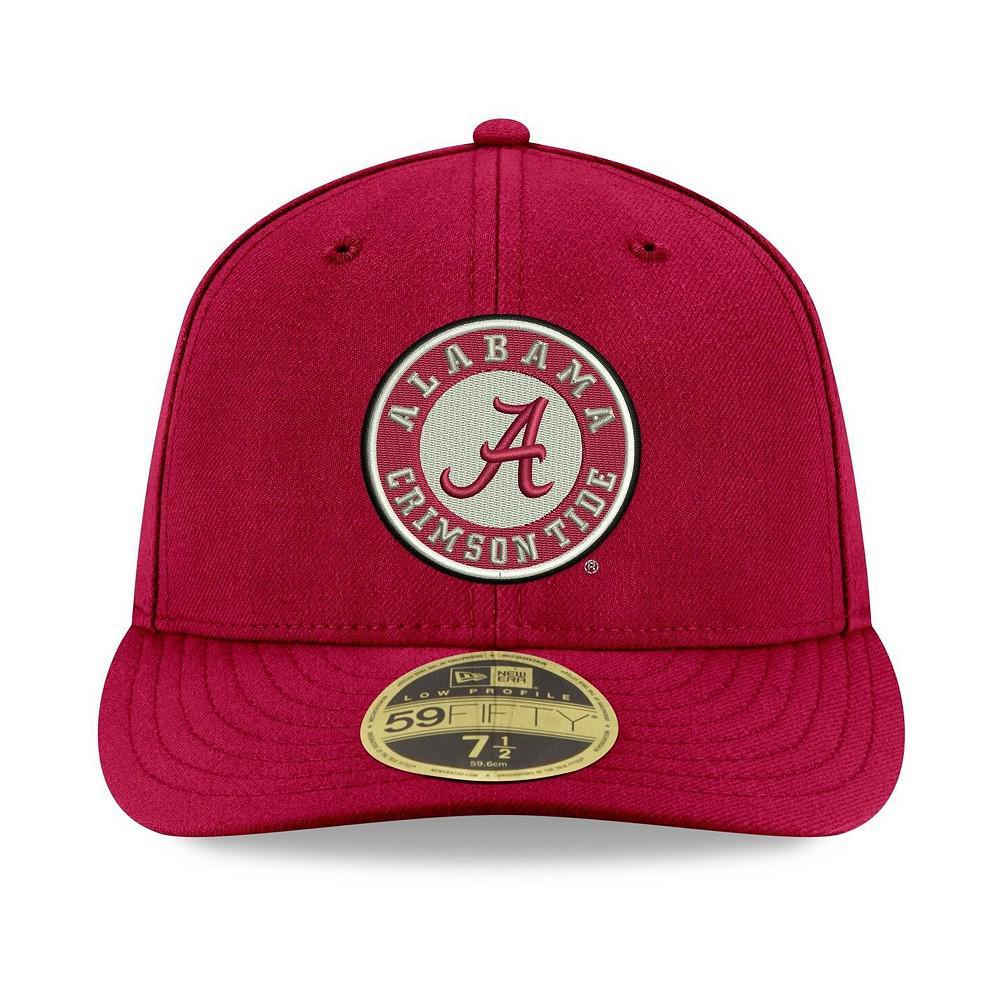 商品New Era|Men's Crimson Alabama Crimson Tide Primary Logo Basic Low Profile 59FIFTY Fitted Hat,价格¥271,第6张图片详细描述