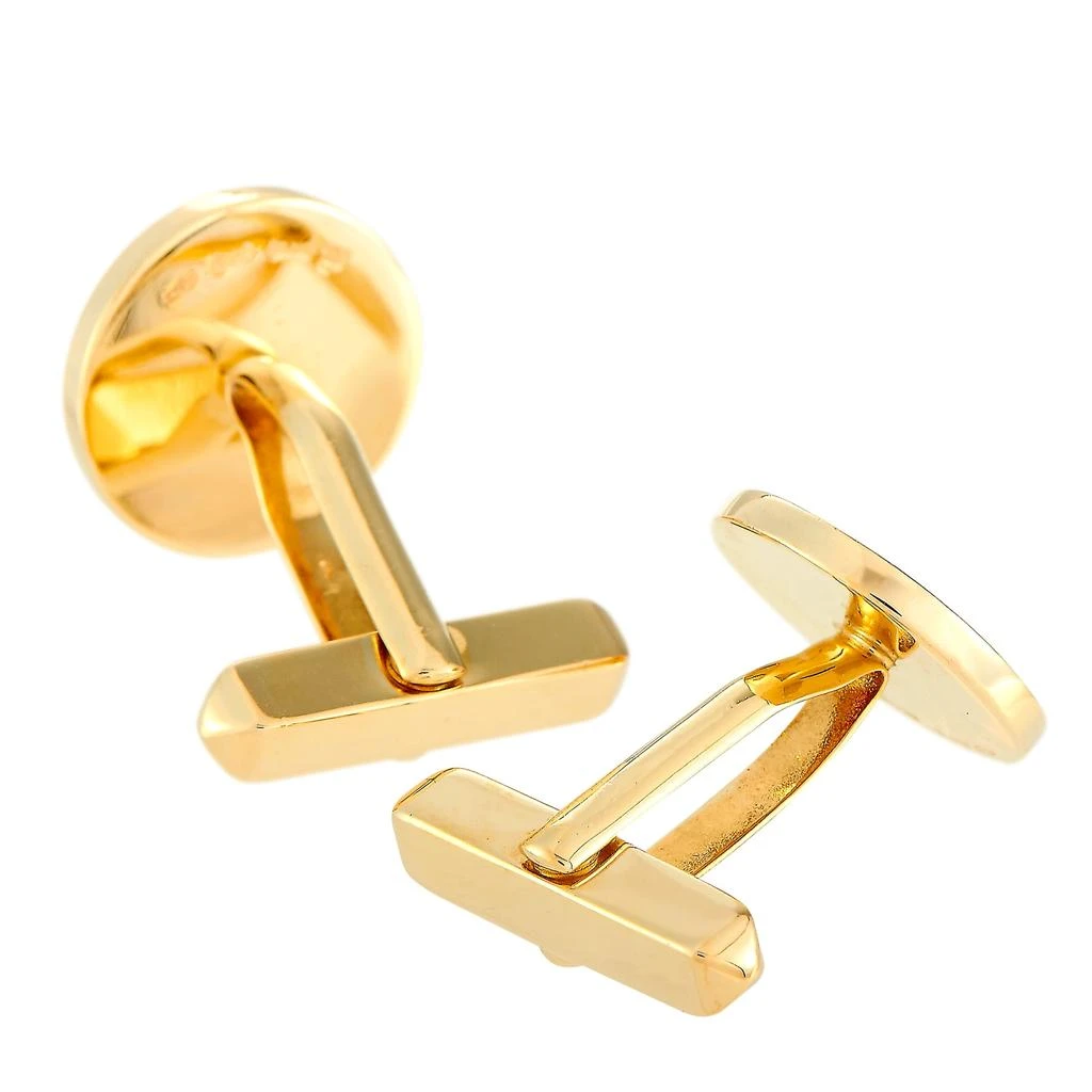 商品[二手商品] BVLGARI|Bvlgari BVLGARI BVLGARI 18K Yellow Gold Onyx Round Cufflinks,价格¥15952,第2张图片详细描述