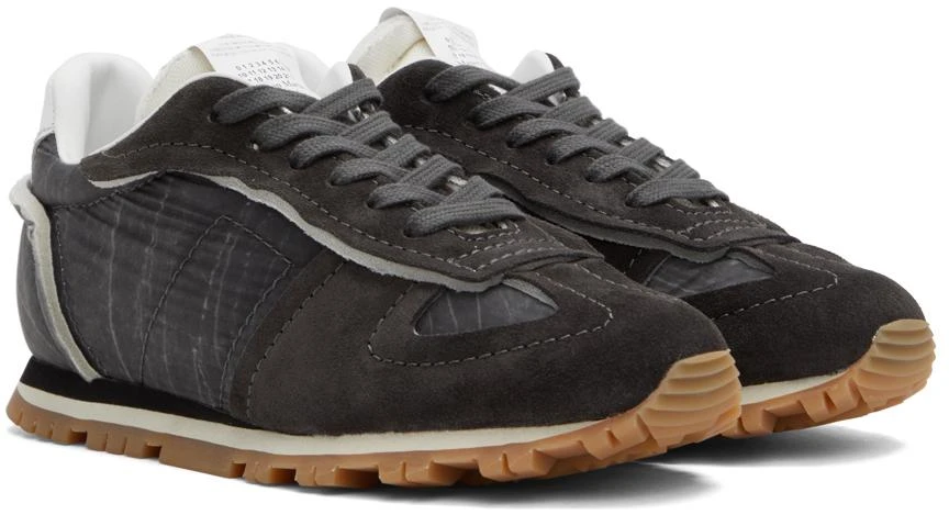 商品MAISON MARGIELA|Gray Retro Runners Sneakers,价格¥1919,第4张图片详细描述