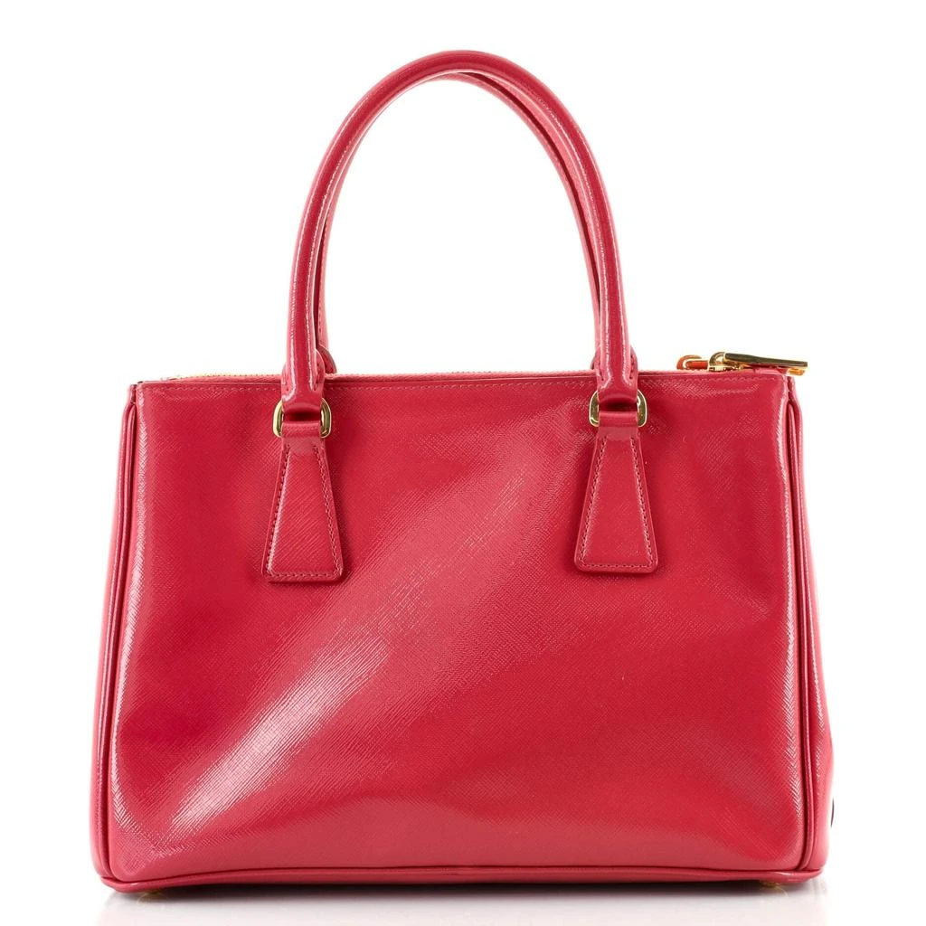 商品[二手商品] Prada|Prada Double Zip Lux Tote Vernice Saffiano Leather Mini,价格¥9455,第2张图片详细描述