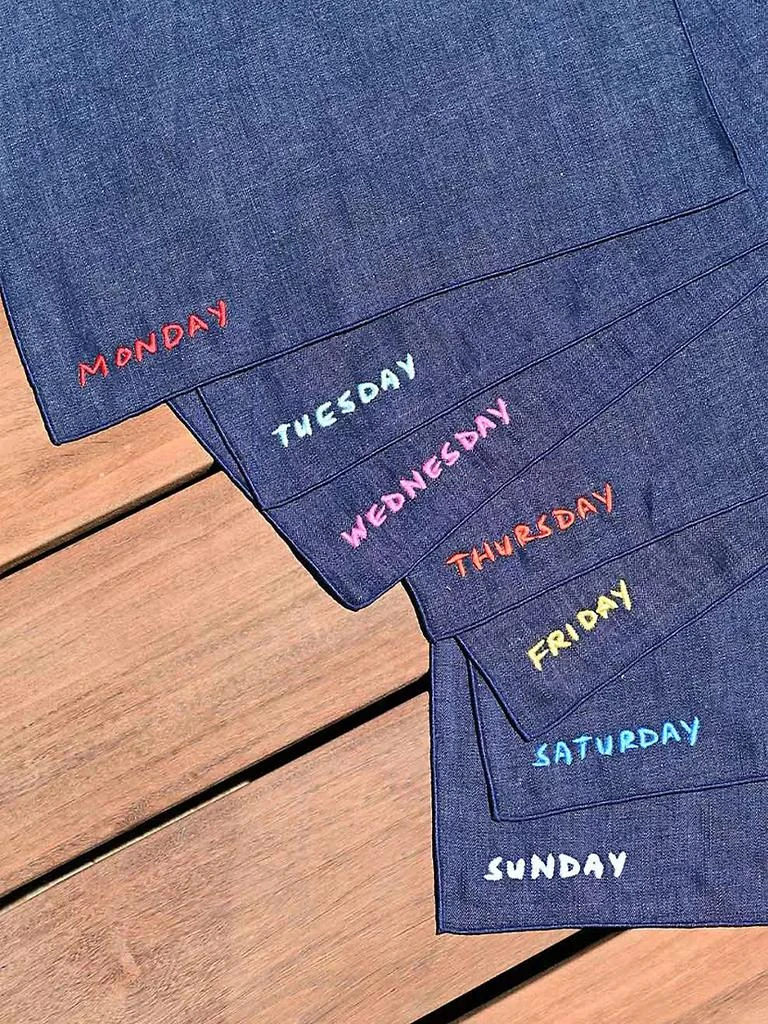 商品Atelier Saucier|Lunch Box Napkin 7-Piece Set,价格¥955,第3张图片详细描述