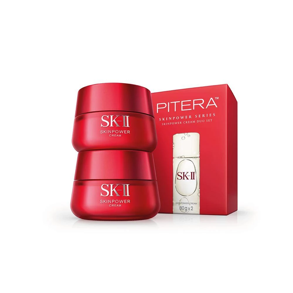 商品SK-II|SK-II  大红瓶赋能焕采精华霜套装 经典版 2x80g,价格¥2894,第1张图片