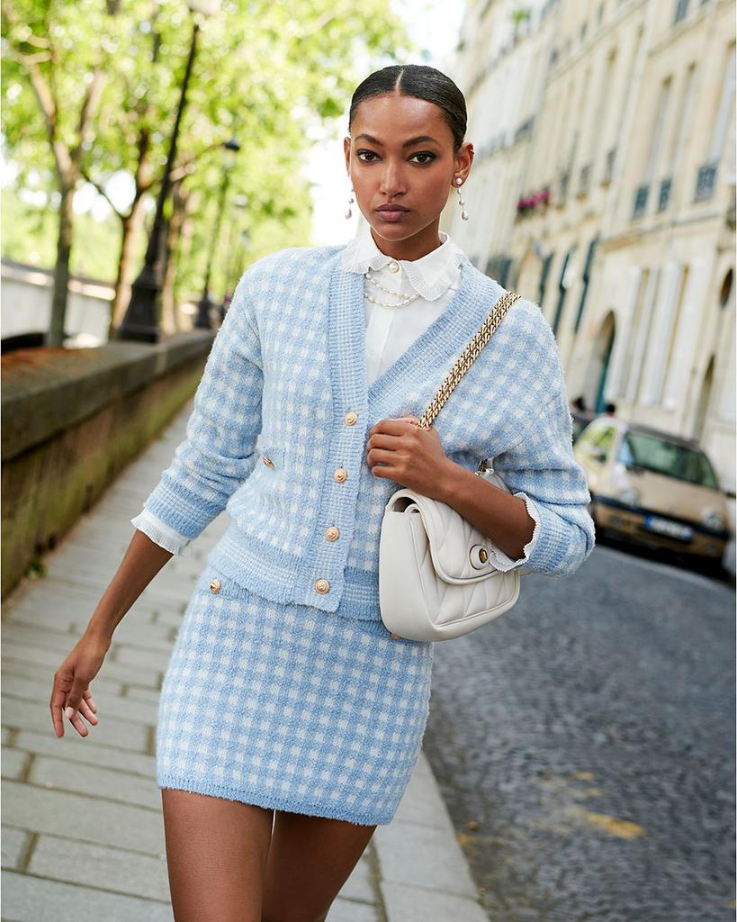 Checkered Knit Mini Skirt - 100% Exclusive商品第7张图片规格展示