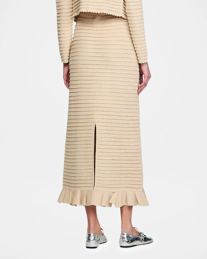 商品Sandro|Merveilleuse Embellished Midi Skirt,价格¥3483,第3张图片详细描述