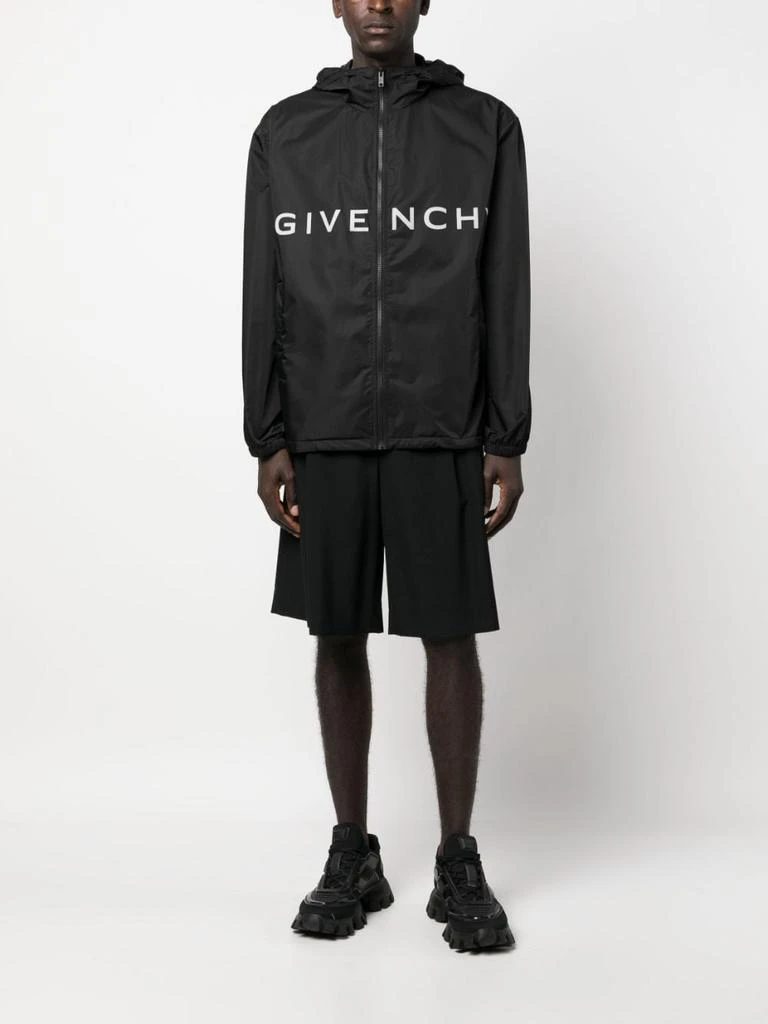 商品Givenchy|GIVENCHY - Logo Hooded Windbreaker,价格¥9138,第4张图片详细描述