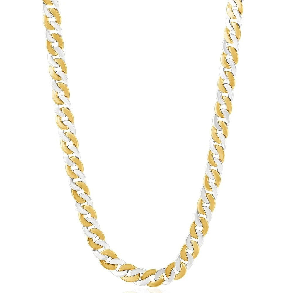 商品Pompeii3|Mens Cuban 14k Gold (72gram) or Platinum (115gram) 7.5mm Link Chain Necklace 22",价格¥40320,第2张图片详细描述