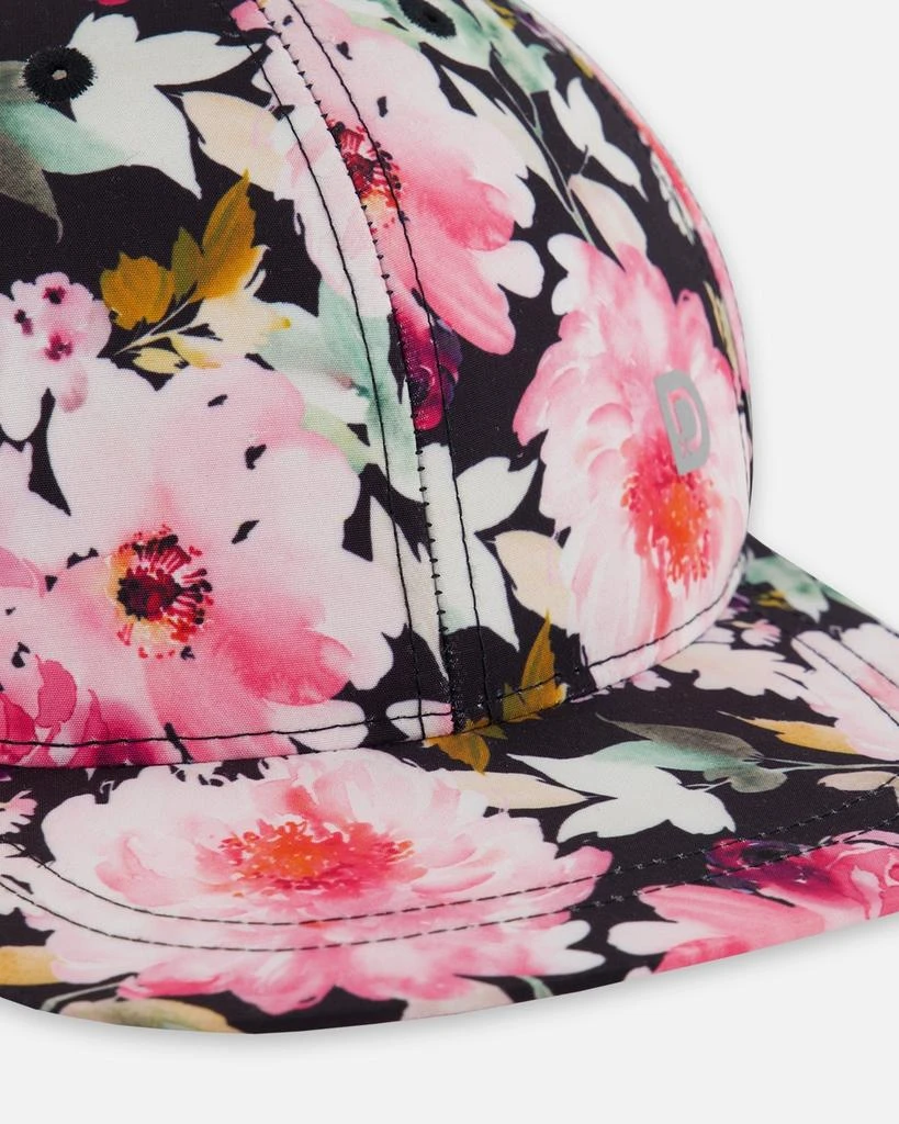 商品Deux par Deux|Cap Black Printed Big Flowers,价格¥286,第4张图片详细描述