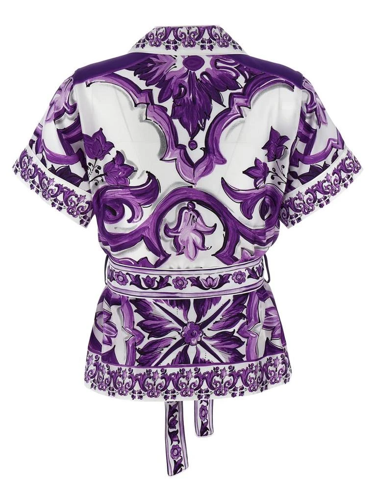 商品Dolce & Gabbana|Dolce & Gabbana 'Maiolica' Print Pajama Shirt,价格¥10666,第2张图片详细描述