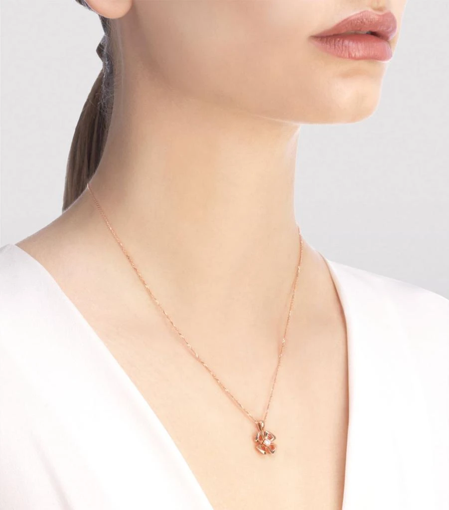 商品BVLGARI|Rose Gold and Diamond Fiorever Necklace,价格¥21654,第2张图片详细描述
