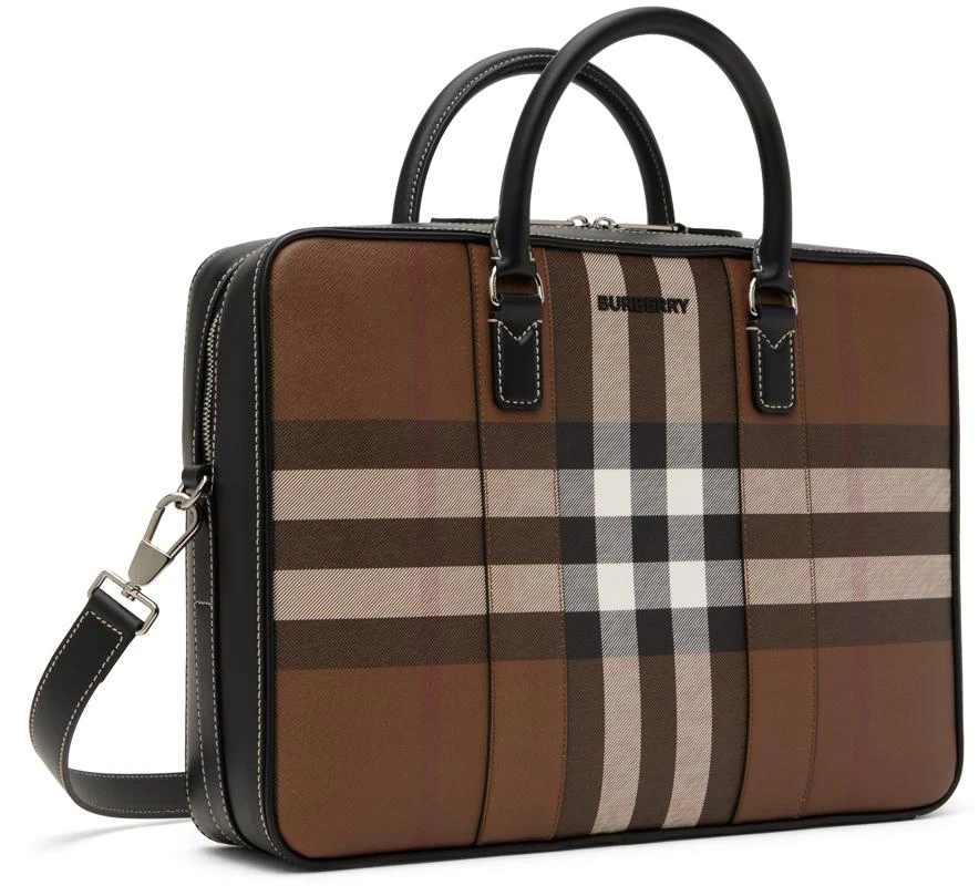 商品Burberry|棕色 Ainsworth 公文包,价格¥12732,第2张图片详细描述