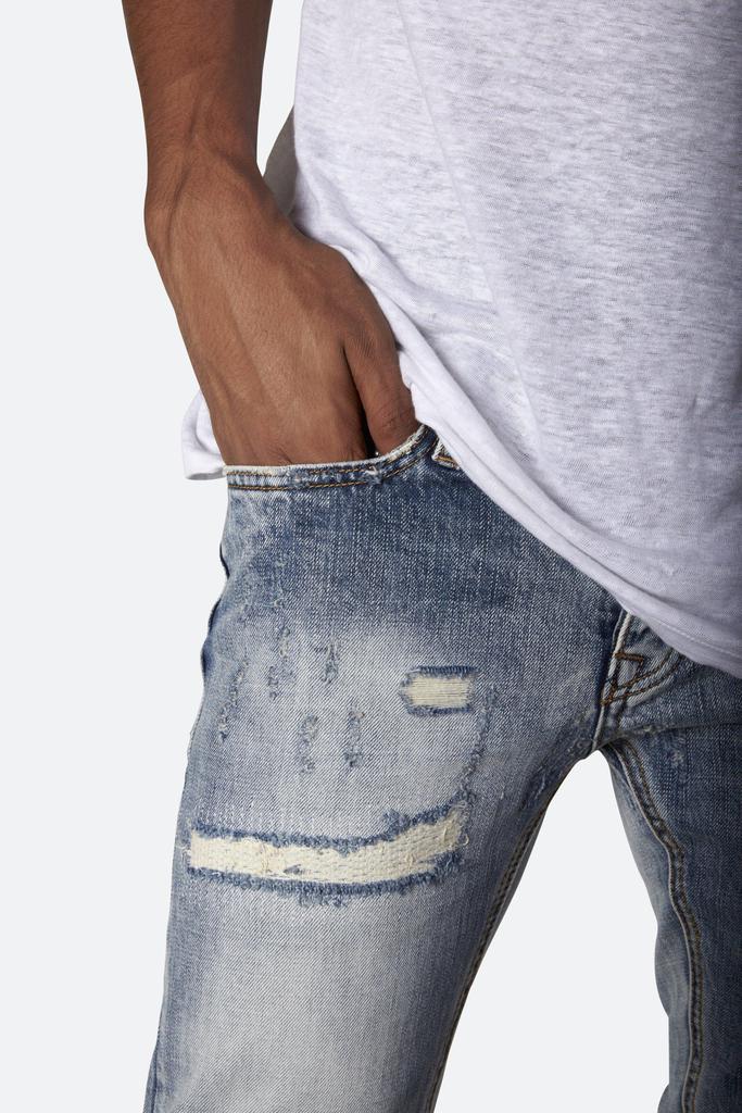 M1 Repaired Denim - Blue牛仔裤商品第10张图片规格展示