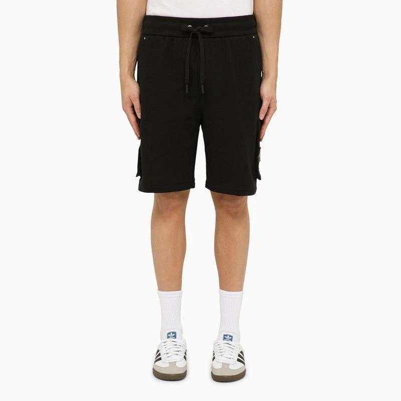 商品Moose Knuckles| BLACK COTTON BERMUDA SHORTS,价格¥1384,第1张图片