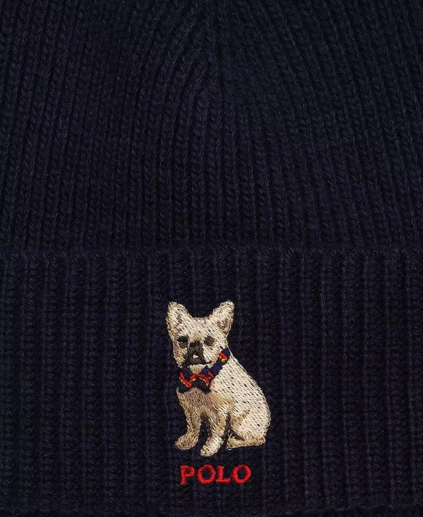 商品Ralph Lauren|Men's Embroidered Frenchie Beanie,价格¥436,第2张图片详细描述
