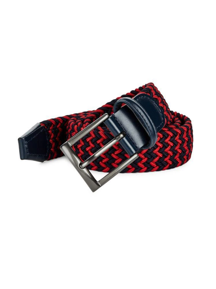 商品Faconnable|Two-Toned Braided Belt,价格¥343,第1张图片