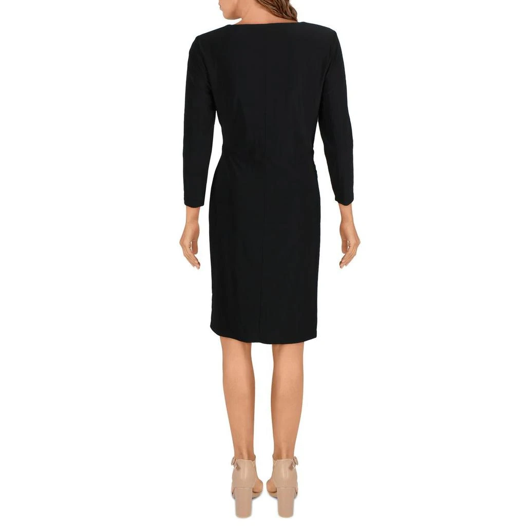 商品Ralph Lauren|Lauren Ralph Lauren Womens Petites Tiana 3/4 Sleeve Short Wear to Work Dress,价格¥191,第2张图片详细描述
