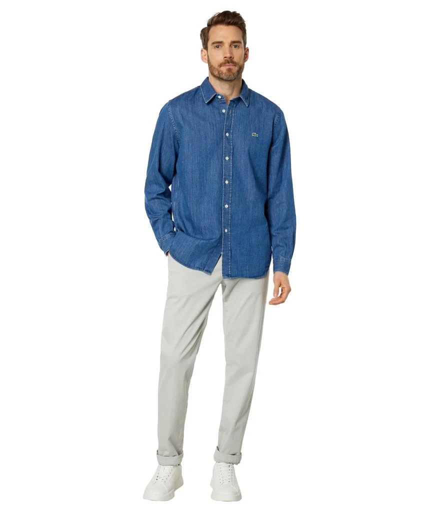 商品Lacoste|Casual Button-Up Denim Shirt,价格¥1042,第4张图片详细描述