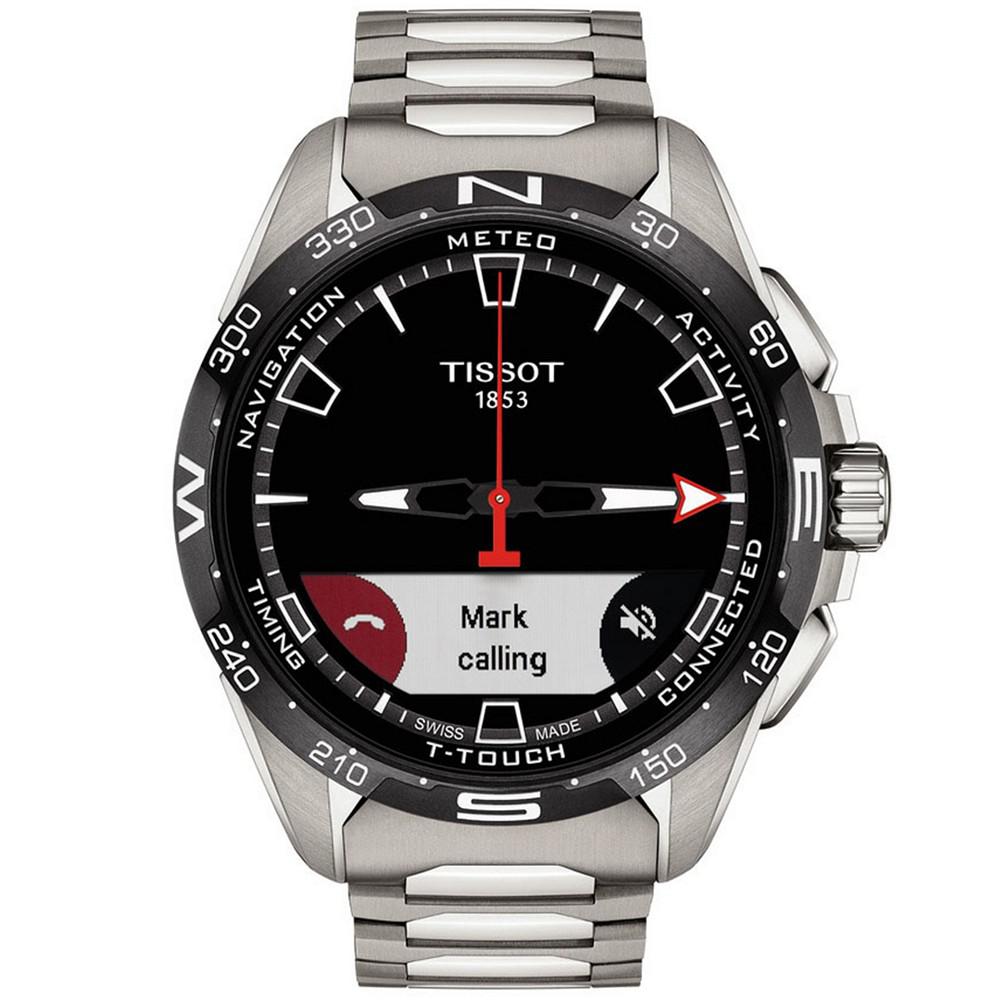 Men's Swiss T-Touch Connect Solar Titanium Bracelet Smart Watch 48mm商品第6张图片规格展示