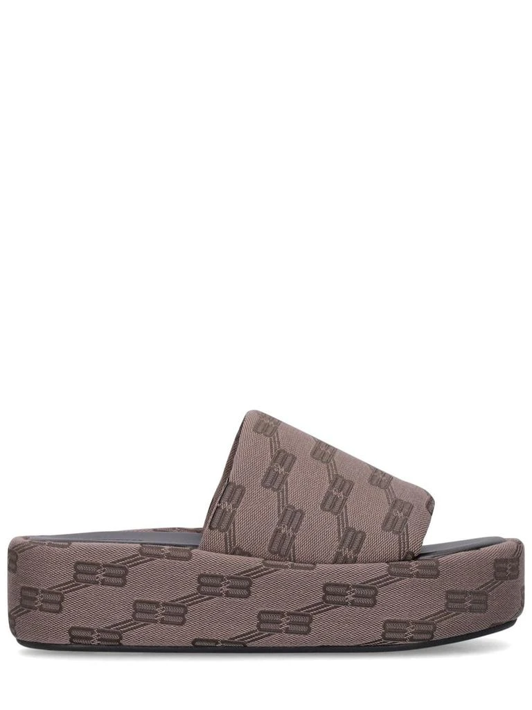 商品Balenciaga|Rise Jacquard Monogram Slide Sandals,价格¥5351,第1张图片