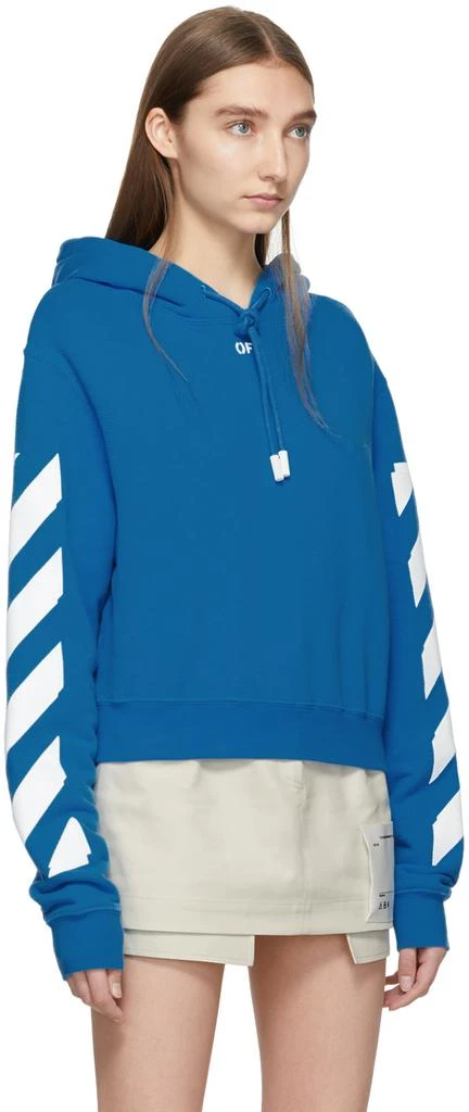 商品Off-White|Blue Diag Crop Hoodie,价格¥5533,第2张图片详细描述