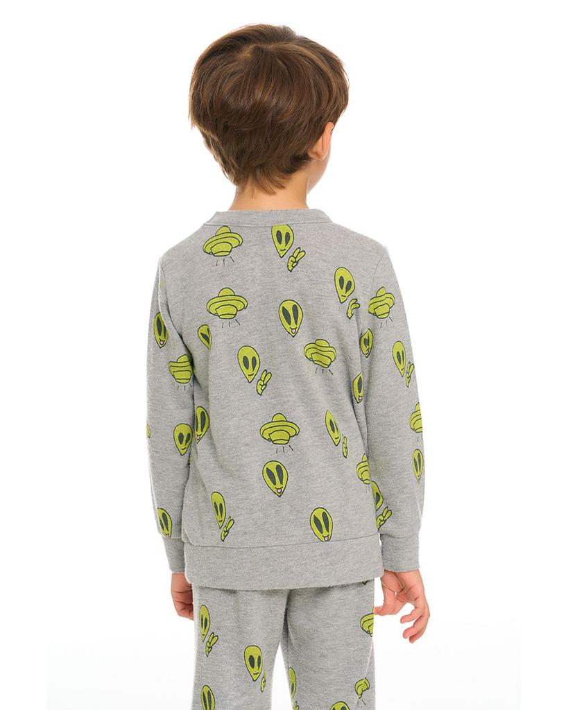 Boys' Alien Print Sweatshirt - Little Kid商品第2张图片规格展示