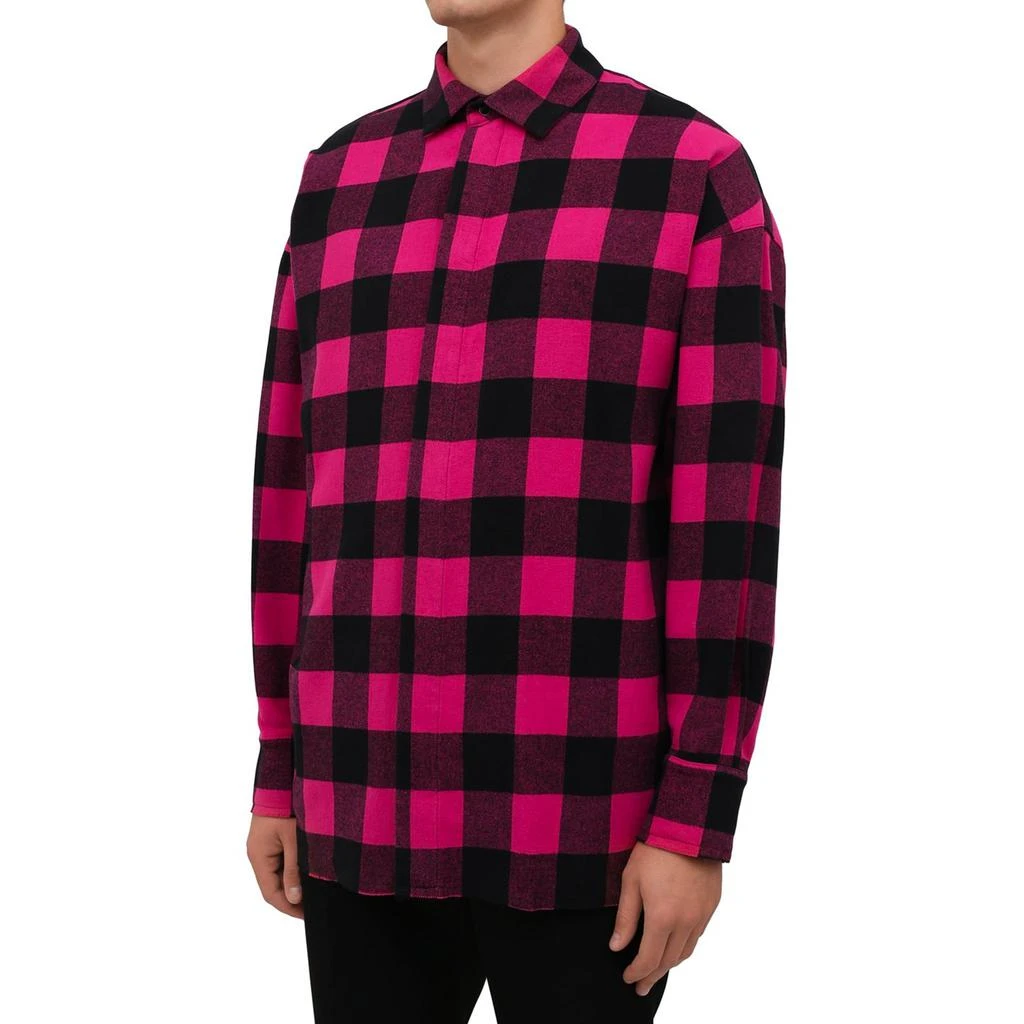 商品Palm Angels|Palm Angels Flannel Cotton Blend Shirt,价格¥3522,第2张图片详细描述